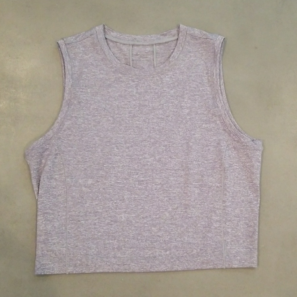 Lululemon grey crop tank sz 6